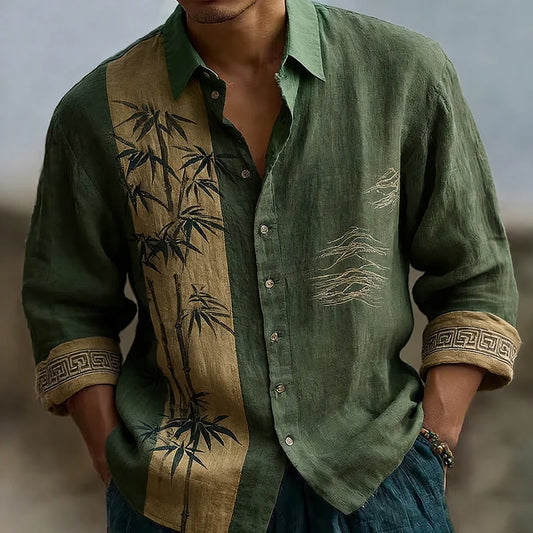 Origami Clothing's Bamboo Serenity Linen Designer Shirt