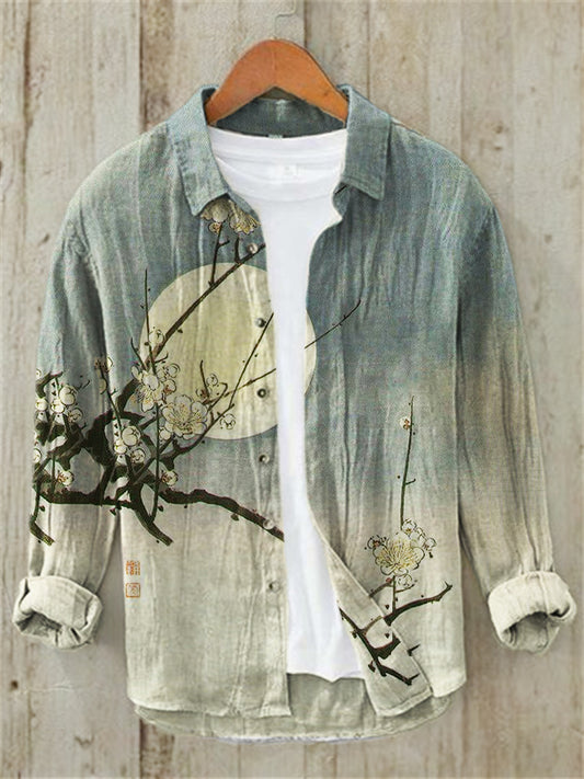 Origami Clothing's Moonlight Sakura Printed Designer Shirt