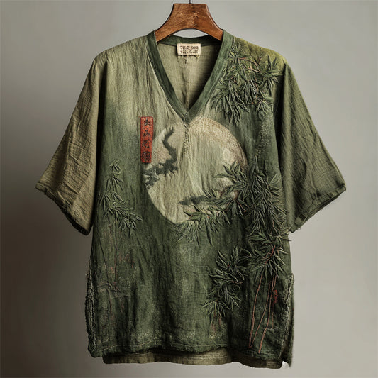 Origami Clothing's Sage Moon Bamboo Japanese Designer Shirt